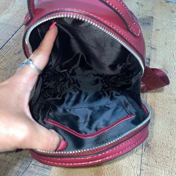 Calvin Klein Astatine Micro Mini Backpack, Bloodstone,One Size main image 8